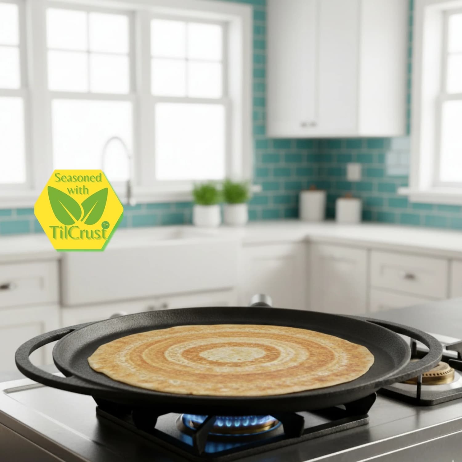 Triple Seasoned Cast Iron Dosa Tawa Infinity 2.0 11 in