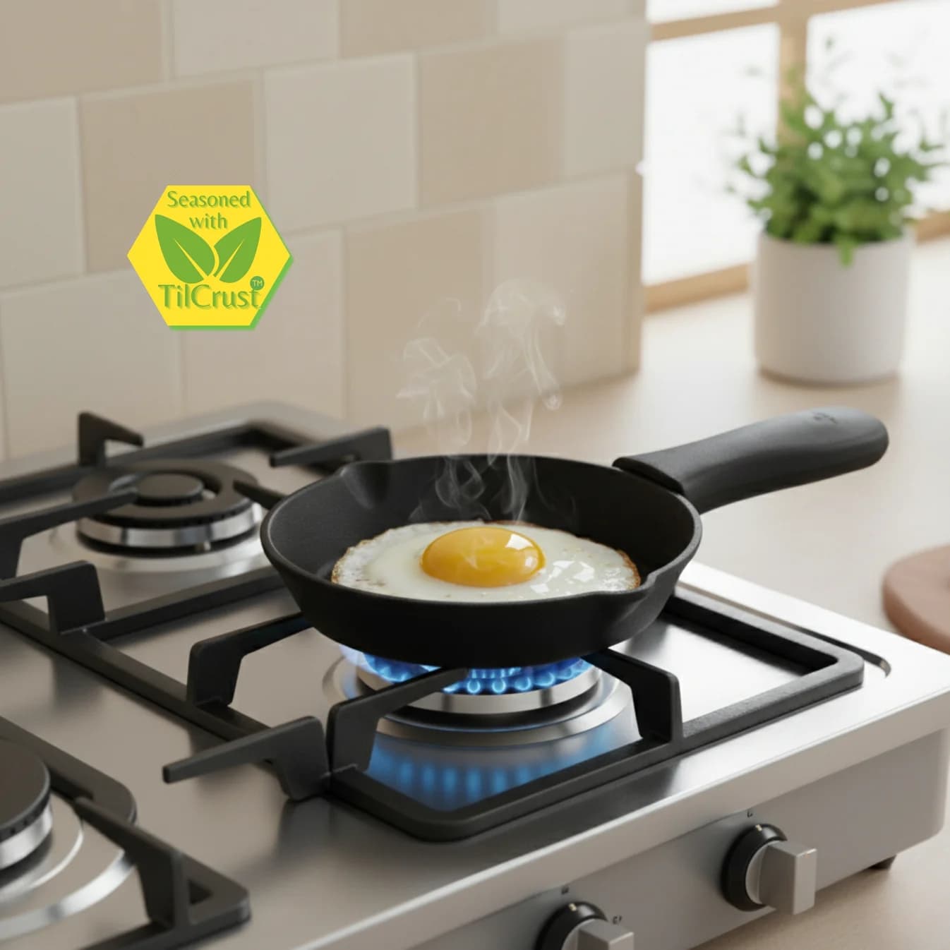 Triple Seasoned Cast Iron Classic Skillet 6 in