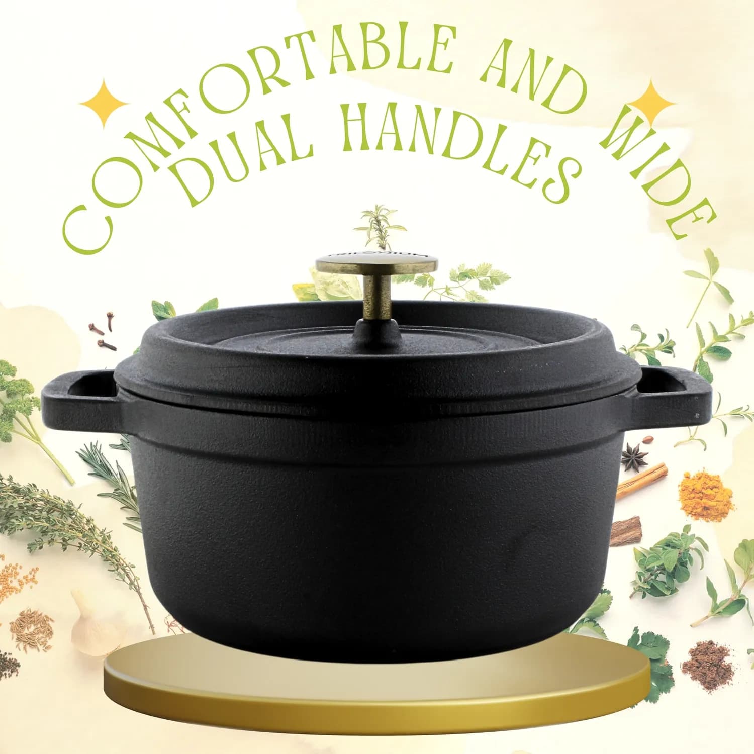 Triple Seasoned Cast Iron Grill Pan with Foldable Handle 9.4 in Square Induction Compatible(24cm) - Image 7