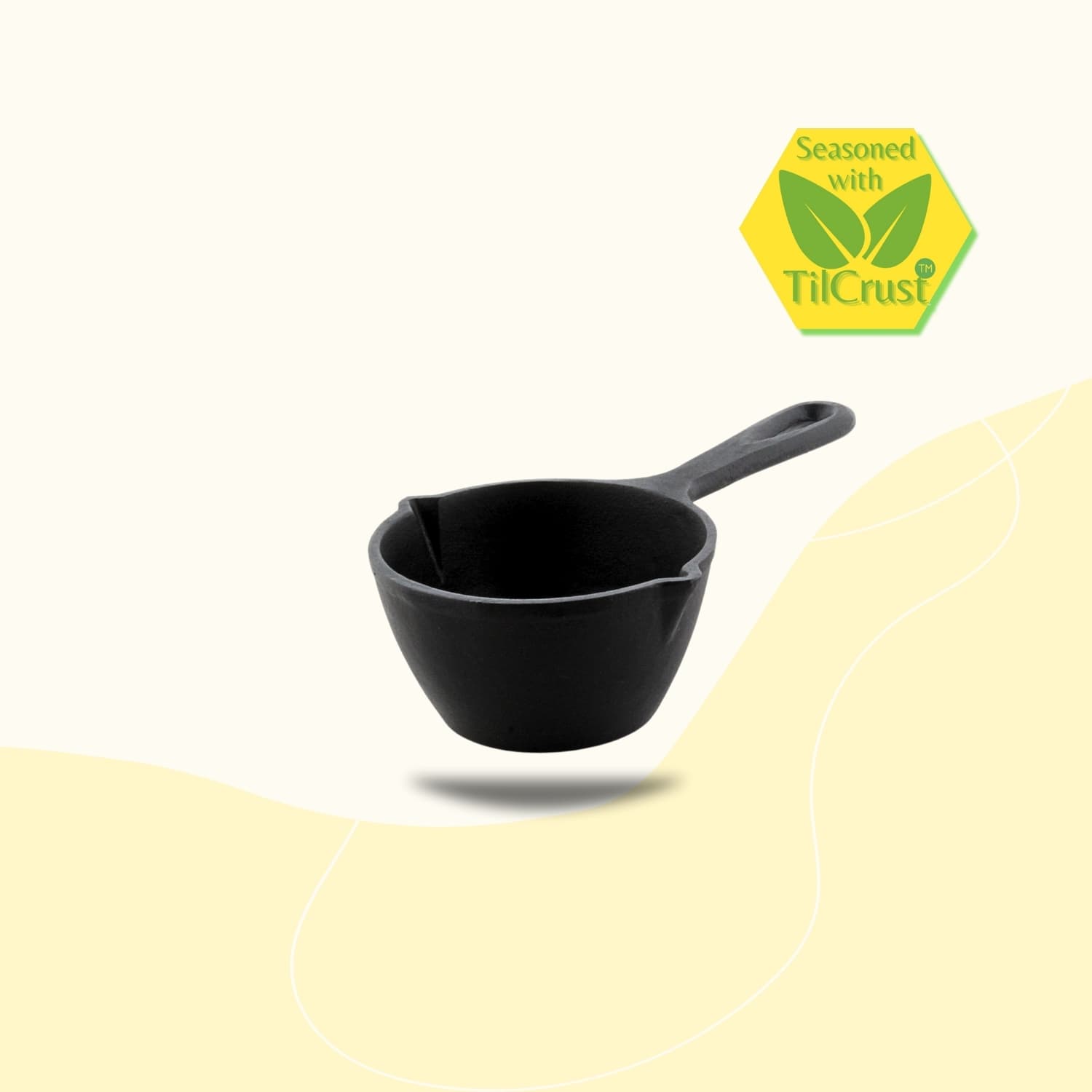 Triple Seasoned Cast Iron Tadka Pan 4.3 in