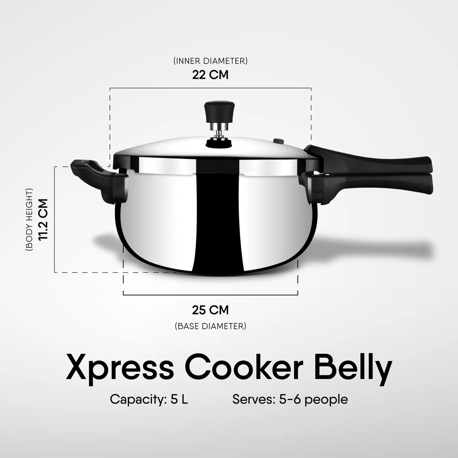 Triply Xpress Belly Cooker 5L