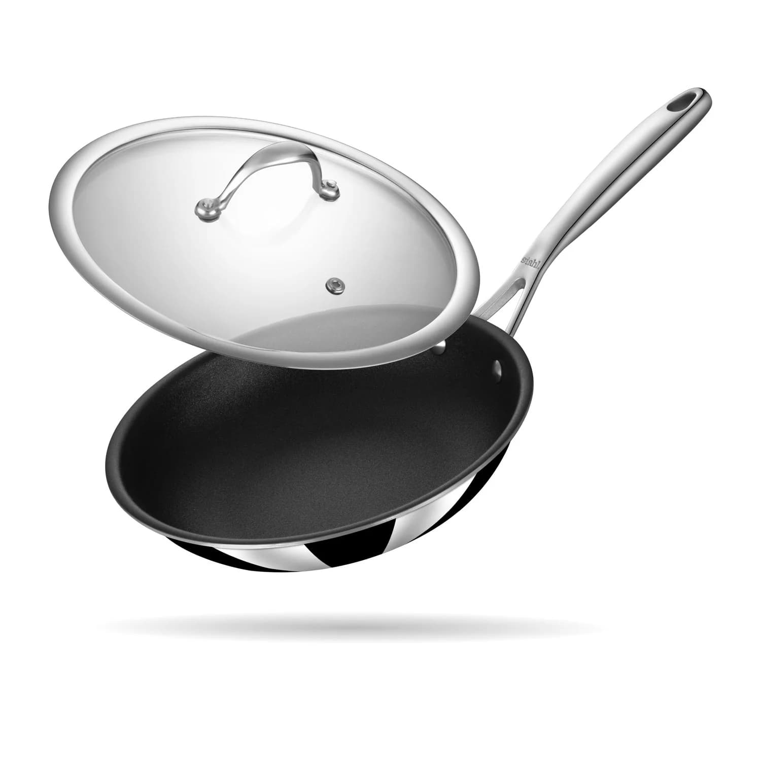 Triply Artisan Schild Fry Pan Glass Lid 24 cm